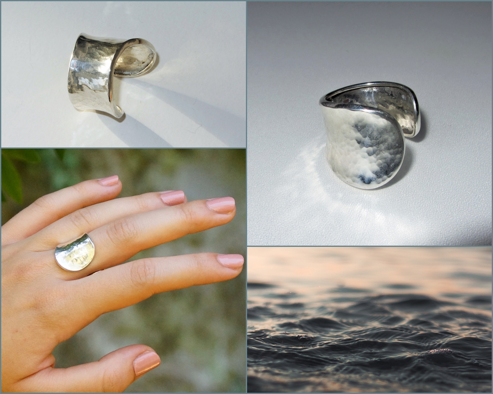 NYITOTT, KALAPÁLT EZÜST GYŰRŰ