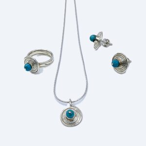 KIS SPIRÁL KOLLEKCIÓ TÜRKIZ GYÖNGGYEL