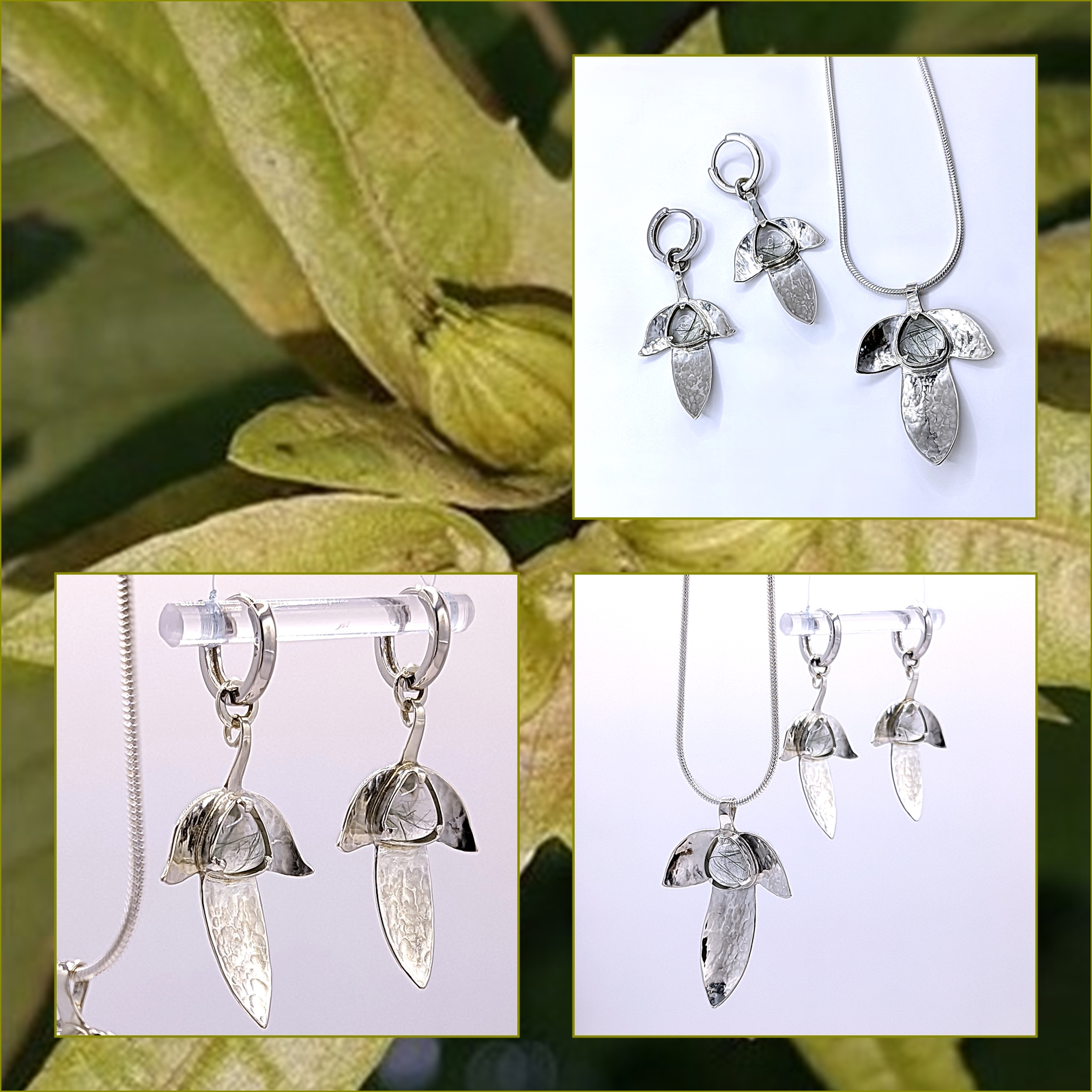 GYERTYÁNFA MURVALEVÉL FÜLBEVALÓ AKTINOLIT TŰS KVARCCAL