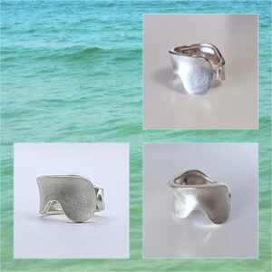 NYITOTT EZÜST GYŰRŰ, UNISZEX